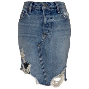 Revolve Grlfrnd Rhoda High Low Mini Skirt in Lava Bed Size 24